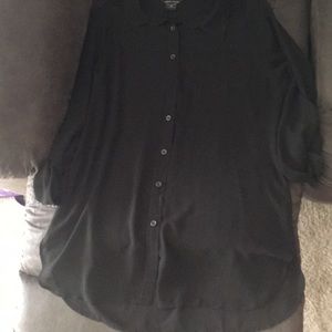 Sheer Button up blouse